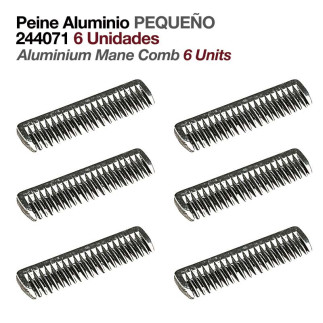 PEINE ALUMINIO PEQUEÑO 244071 6uds