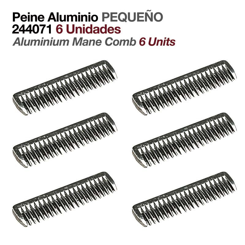 PEINE ALUMINIO PEQUEÑO 244071 6uds