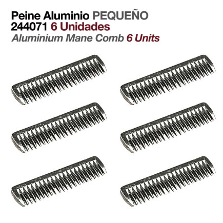 PEINE ALUMINIO PEQUEÑO 244071 6uds
