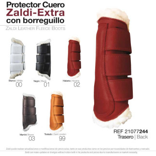 PROTECTOR ZALDI EXTRA CUERO BORREGUILLO PIE