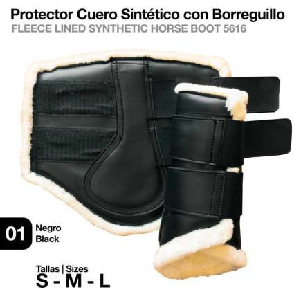 PROTECTOR CUERO SINTÉTICO CON BORREGUILLO
