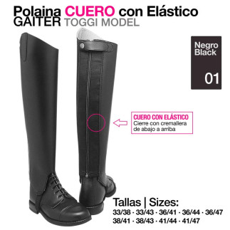 POLAINA CUERO CON ELÁSTICO GAITER