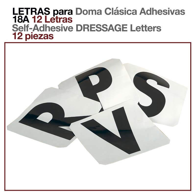 LETRAS PARA DOMA ADHESIVAS (12 letras) 18A