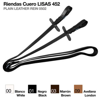 RIENDAS CUERO LISAS 452