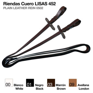 RIENDAS CUERO LISAS 452