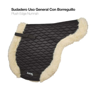 SUDADERO USO GENERAL CON BORREGUILLO PLUSH NEGRO