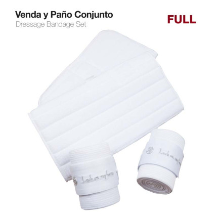 VENDA Y PAÑO CONJUNTO PAR BLANCO