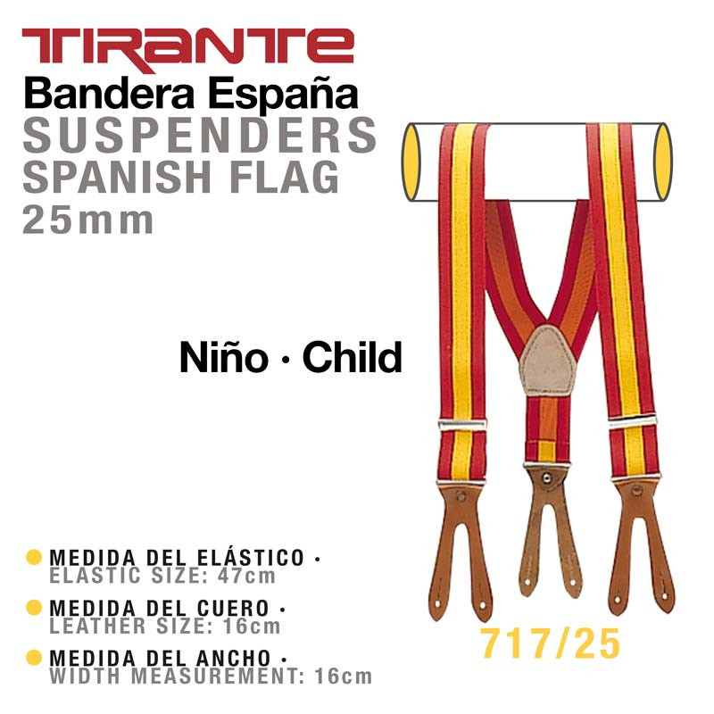 TIRANTE BANDERA ESPAÑA NIÑO 717/25