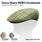 GORRA VISERA PAÑO COMBINADA CUADRO