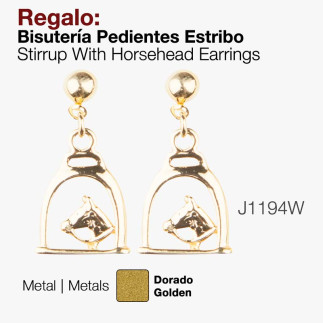REGALO BISUTERíA PENDIENTES ESTRIBO J1194W