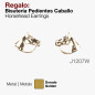 REGALO BISUTERíA PENDIENTES CABALLO J1207W