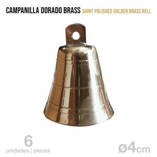 CAMPANILLA DORADO BRASS 6 unidades