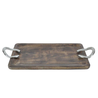 REGALO BANDEJA MADERA ASA HERRADURA 65x31x7