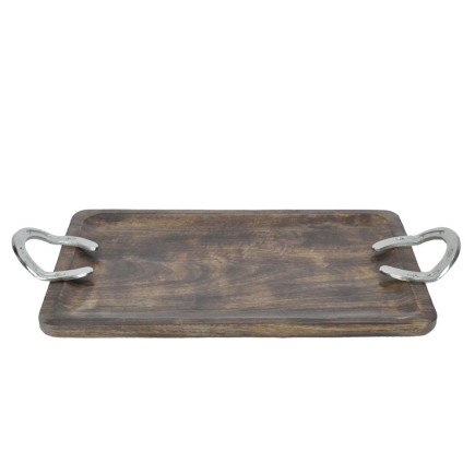 REGALO BANDEJA MADERA ASA HERRADURA 65x31x7
