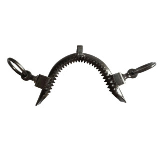 MUSEROLA VAQUERA INOX ENVEJECIDO PILARES CORTOS