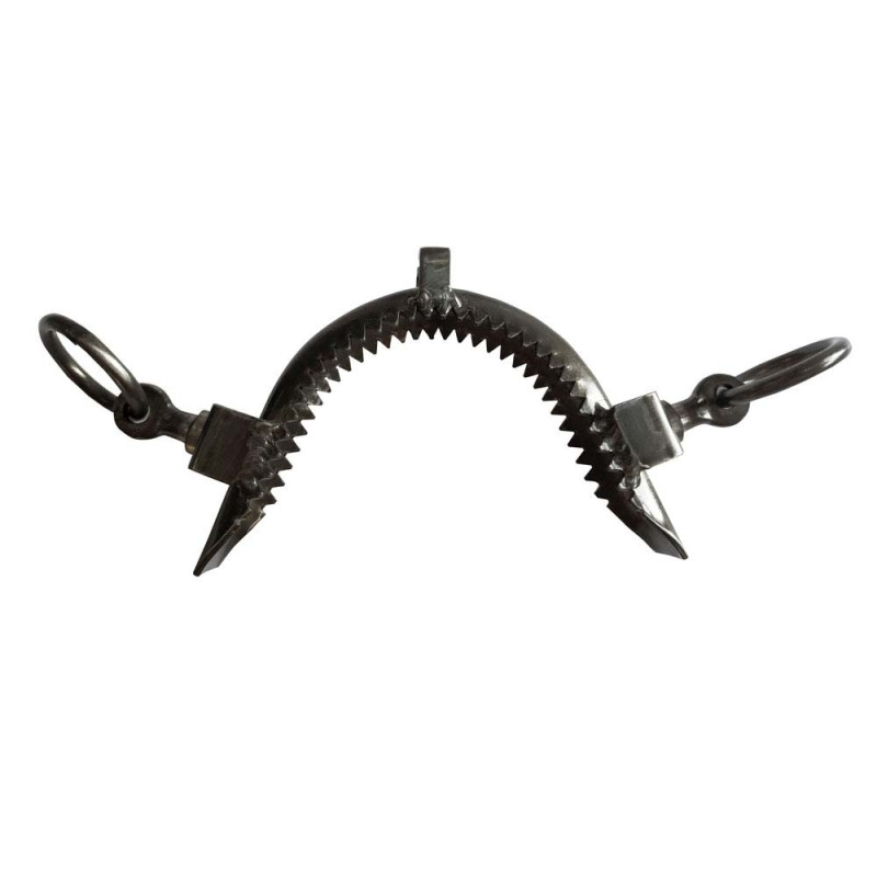 MUSEROLA VAQUERA INOX ENVEJECIDO PILARES CORTOS