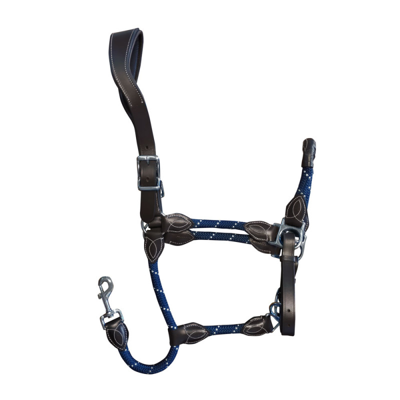 CABEZADA CUADRA CUERO/NYLON AZH461