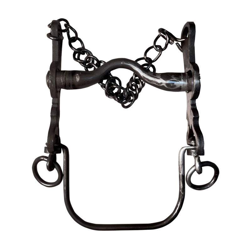 BOCADO VAQUERO FORJA 5/5 14 INOX BITONO ENVEJECIDO