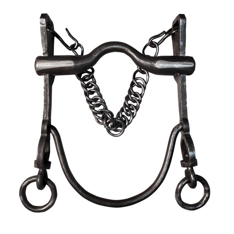 BOCADO VAQUERO FORJA MOVIBLE 08 INOX BITONO ENVEJECIDO