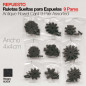 ESPUELA RULETAS SUELTAS 9 PARES ancho: 4x4cm