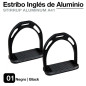 ESTRIBO INGLÉS ALUMINIO ZALDI NEGRO