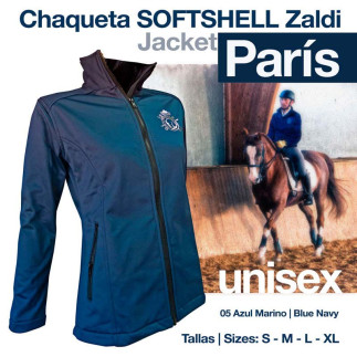 CHAQUETA SOFTSHELL ZALDI PARÍS AZUL