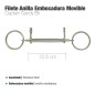 FILETE ANILLA INOX EMBOCADURA MOVIBLE 25426 12.5cm