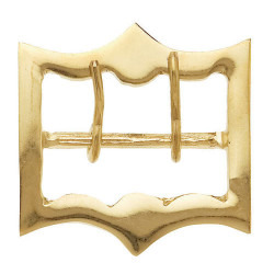 HEBILLA COLLAR DE VACA RECTANGULAR CON ADORNOS