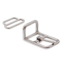 HEBILLA TIRO ENGANCHE CON CLAVILLO (JUEGO 2 PIEZAS)