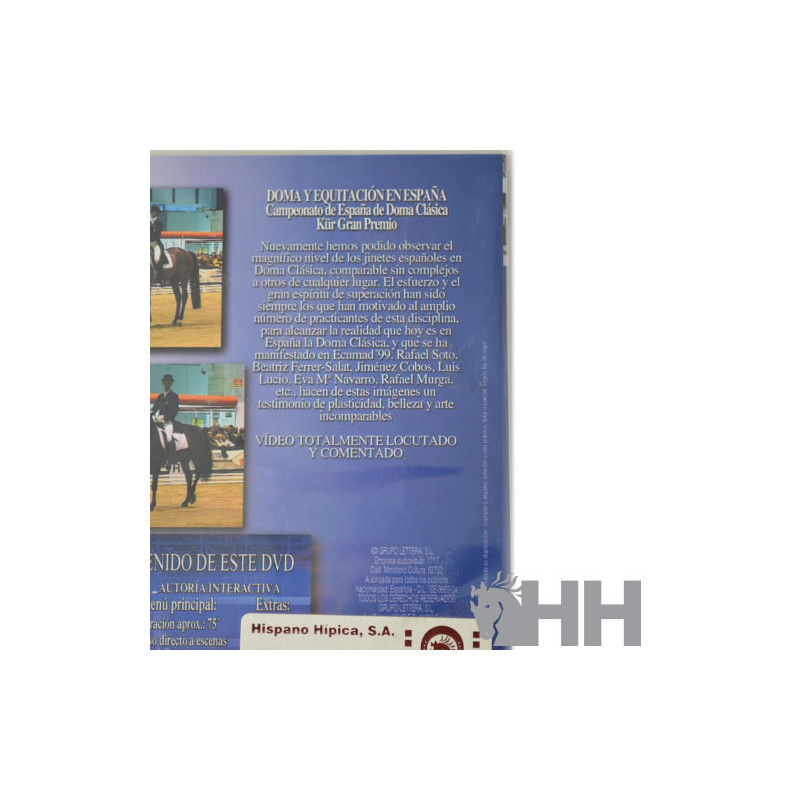 DVD,CAMPEONATO DE ESPAÑA DE DOMA CLASICA