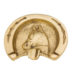 CENICERO HERRADURA CON CABEZA CABALLO