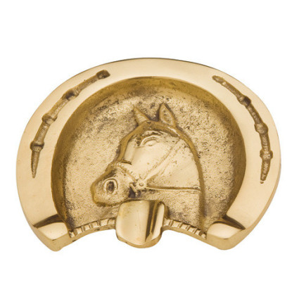 CENICERO HERRADURA CON CABEZA CABALLO
