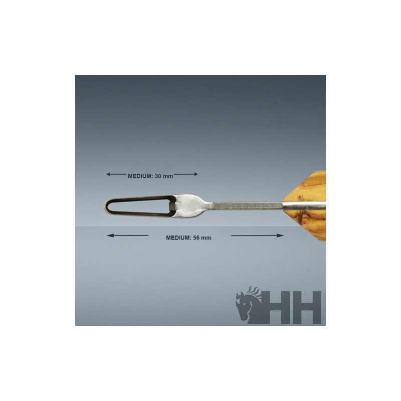 LEGRA DOUBLE-S LOOP KNIFE VET HOJA ANILLO