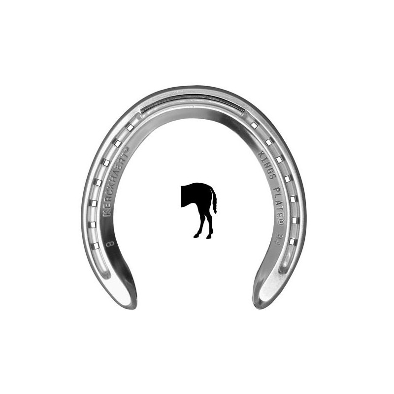 HERRADURA KERCKHAERT KINGS PLATE ALUMINIO SIN PESTAÑA POSTERIOR