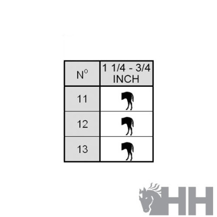 HERRADURA KERCKHAERT PRIDE TAPERED E.U. REINING SIN PESTAÑA POSTERIOR