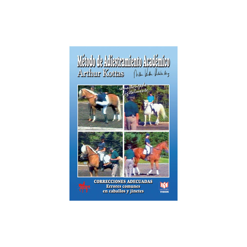 DVD MÉTODO DE ADIESTRAMIENTO ACADÉMICO CORRECCIONES ADECUADAS. ERRORES COMUNES EN CABALLOS Y JINET