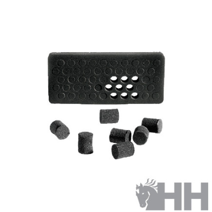 TAPON MUSTAD DE GOMA ESPUMA PARA AGUJERO RAMPLON (PLACA 50 UNIDADES)
