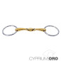FILETE SEFTON CYPRIUM ORO ANILLA EMBOCADURA HUECA PARTIDA DOBLE GROSOR 18 MM