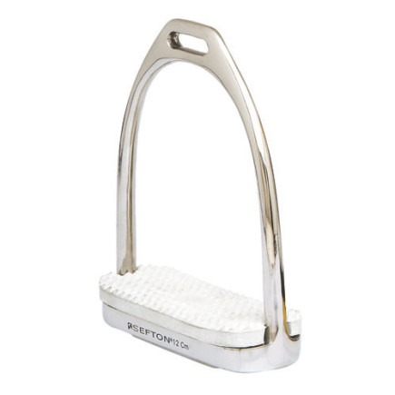 ESTRIBO INGLES SEFTON COMPACTO INOXIDABLE CON TACO (PAR)