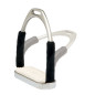 ESTRIBO INGLES SEFTON COMPACTO FLEXIBLE INOXIDABLE CON TACO (PAR)