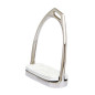 ESTRIBO INGLES SEFTON COMPENSADO DOBLE INOXIDABLE CON TACO (PAR)