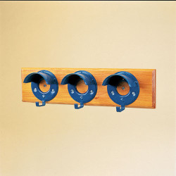 PORTABRIDAS PARED STUBBS VISERA PLANA S20 (JUEGO 3 SOBRE BASE MADERA)