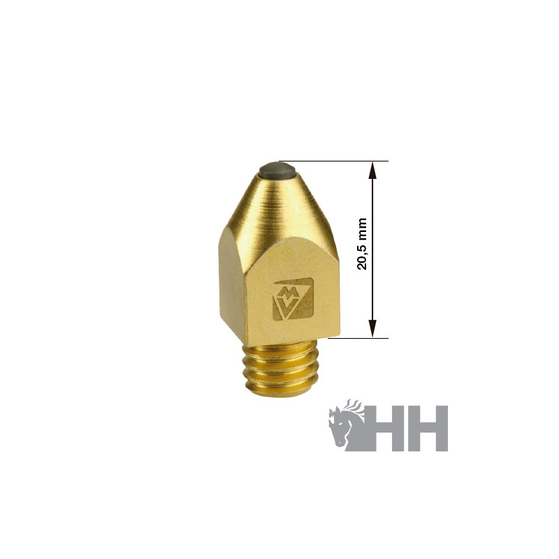 RAMPLON VAILLANT ROSCA 3/8 CAB.CUAD.12mm ALTURA 20,5mm PUNTA CONO VIDEA