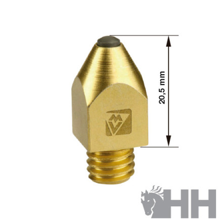 RAMPLON VAILLANT ROSCA 3/8 CAB.CUAD.12mm ALTURA 20,5mm PUNTA CONO VIDEA