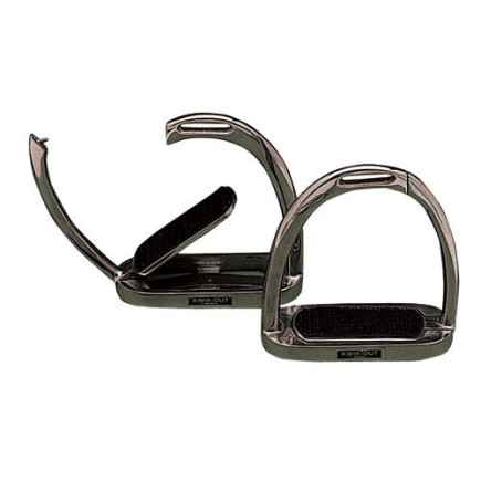 ESTRIBO INGLES KWIK-OUT SEGURIDAD INOXIDABLE CON TACO (PAR)