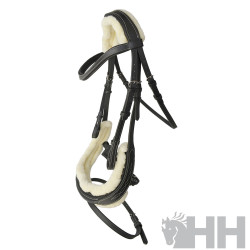 CABEZADA INGLESA HH JADE CON RIENDAS LONA