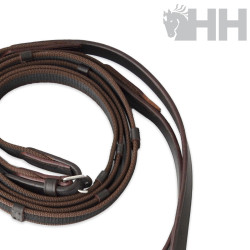 CABEZADA INGLESA HH SOFIA CON RIENDAS LONA ENGOMADA