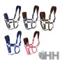 CABEZADA CUADRA HH NYLON DOBLE ACOLCHADA CON FORRO POLAR Y MOSQUETON