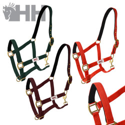 CABEZADA CUADRA HH NYLON DOBLE CON MOSQUETON