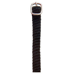 CORREA ESPUELA INGLESA HH NYLON GRUESA NEGRO CON HEBILLA (PAR)